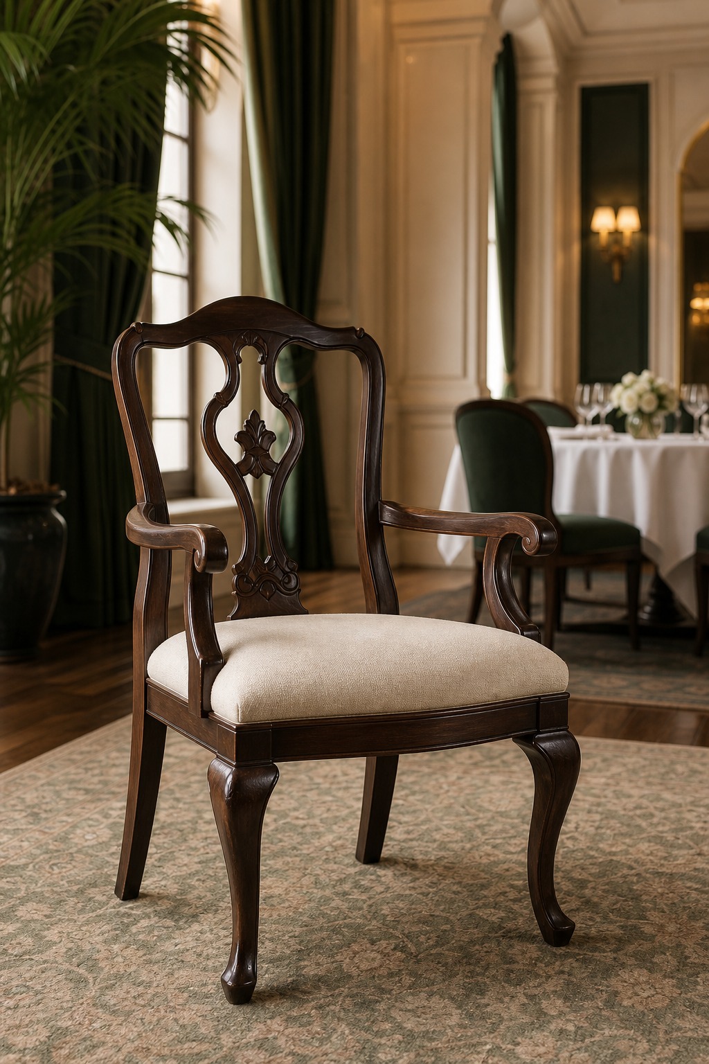Wooden armchair